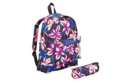 Roxy Floral Print Backpack and Pencil Case